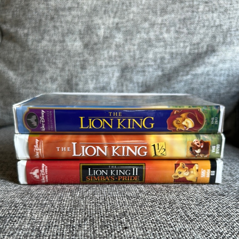 The Lion King Trilogy VHS Set